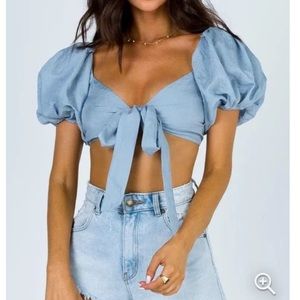 Princess Polly Genna Top Blue